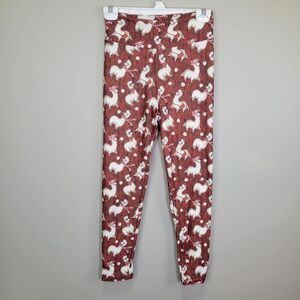 Lovely Llama Print Leggings One‎ Size Fits All